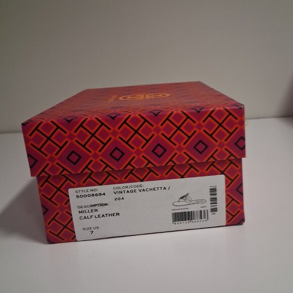 Tory Burch Miller Calf Leather Sandals New Size 7 - Picture 8 of 8